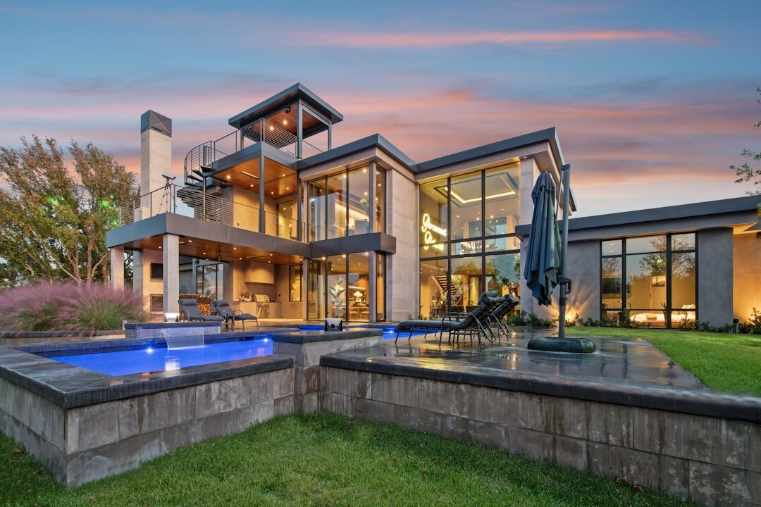 luxury celebrity home exterior