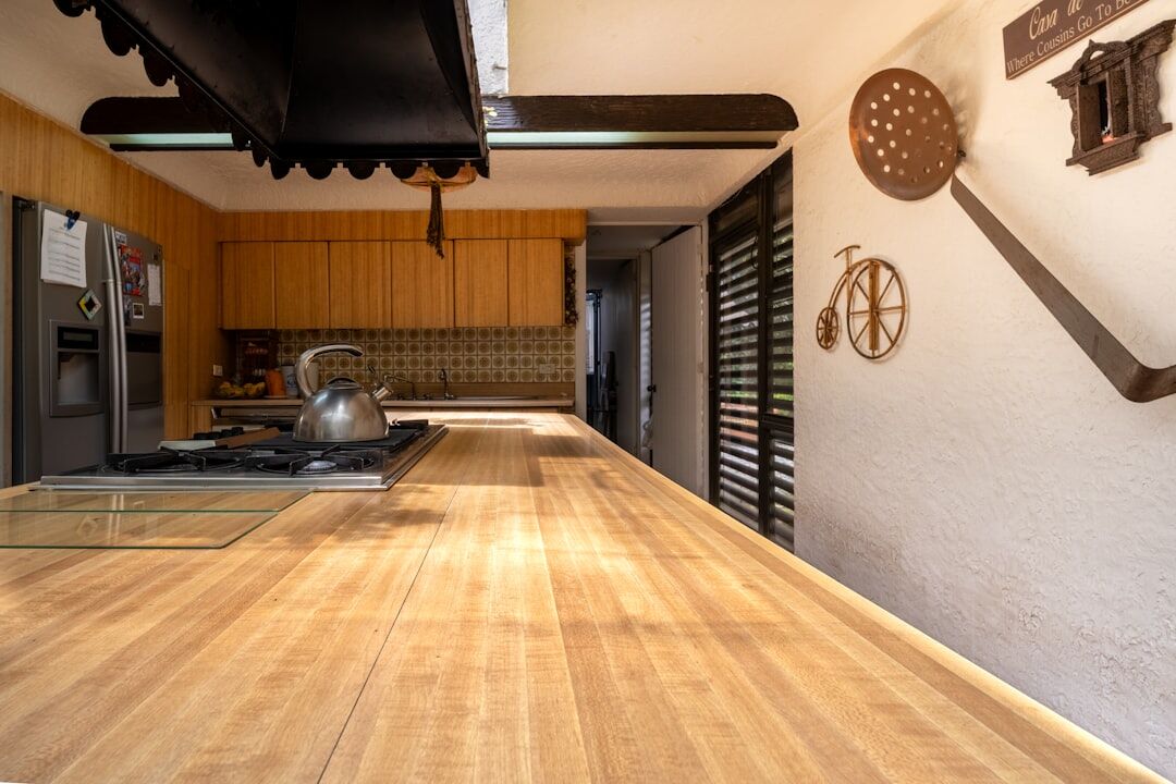modern kitchen in celebrity home